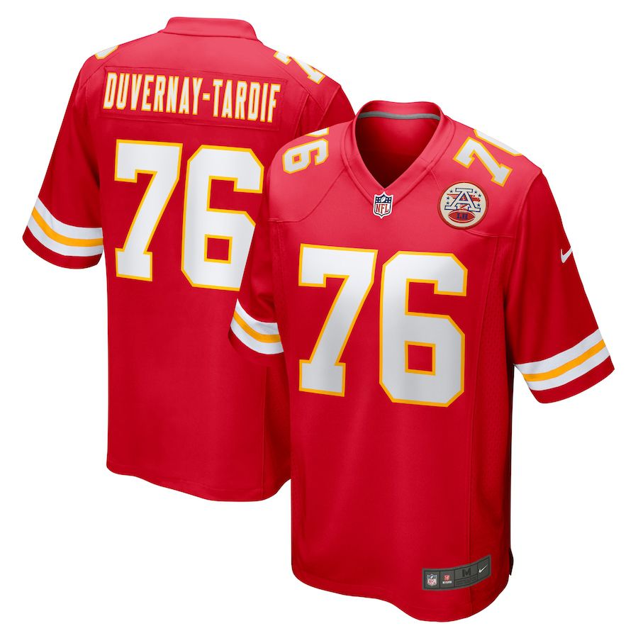 Men Kansas City Chiefs #76 Laurent Duvernay-Tardif Nike Red Game Player NFL Jersey